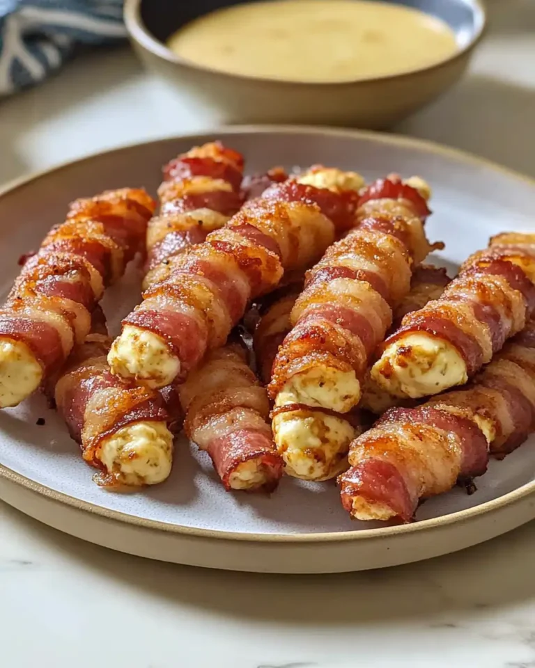 Crispy Indulgence: Bacon-Wrapped Mozzarella Sticks That Will Wow Your Taste Buds - Featured Image