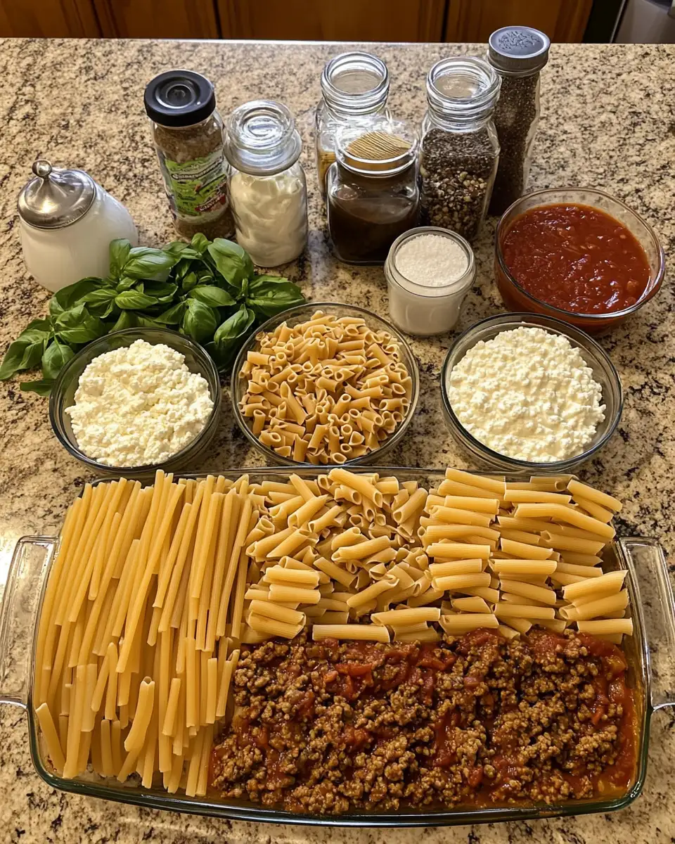 Ultimate Comfort: Baked Ziti with Ground Beef Perfection 4 Ingredients for Ultimate Comfort: Baked Ziti with Ground Beef Perfection