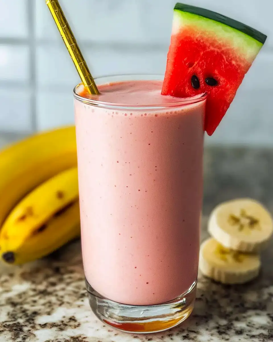Tropical Bliss in a Glass: The Ultimate Banana and Watermelon Smoothie - Featured Image