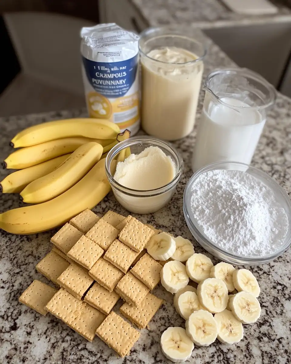 Ingredients for Blissful Banana Pudding Bars to Sweeten Your Day
