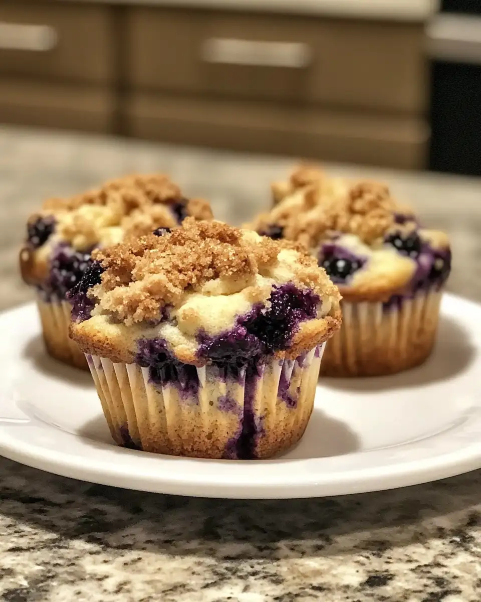 Irresistible Blueberry Cheesecake Crumble Muffins Recipe 7 Final dish - Irresistible Blueberry Cheesecake Crumble Muffins Recipe