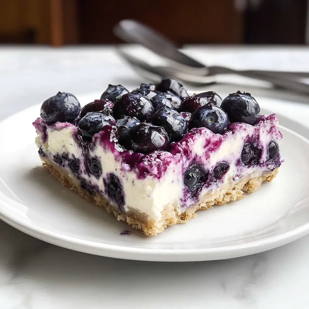 Berry Bliss: Irresistible Blueberry Cream Cheese Bars - Featured Image