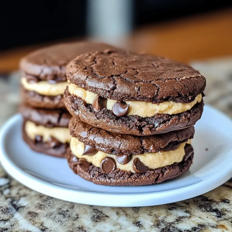 Decadence Defined: Irresistible Brownie Cookie Dough Sandwich Cookies - Featured Image