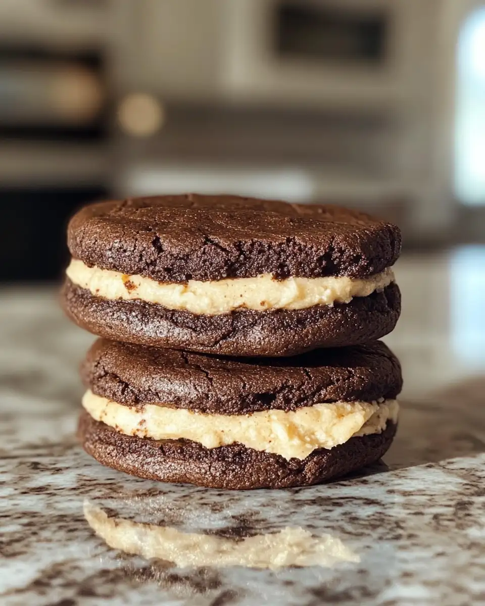 Final dish - Decadence Defined: Irresistible Brownie Cookie Dough Sandwich Cookies