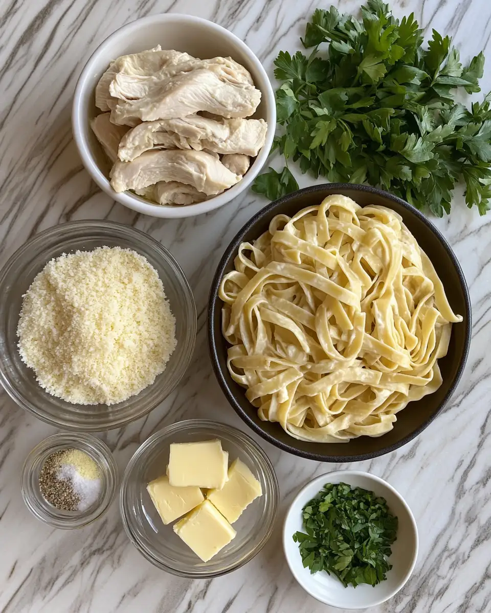 Ingredients for Spice Up Your Dinner with Irresistible Cajun Chicken Alfredo
