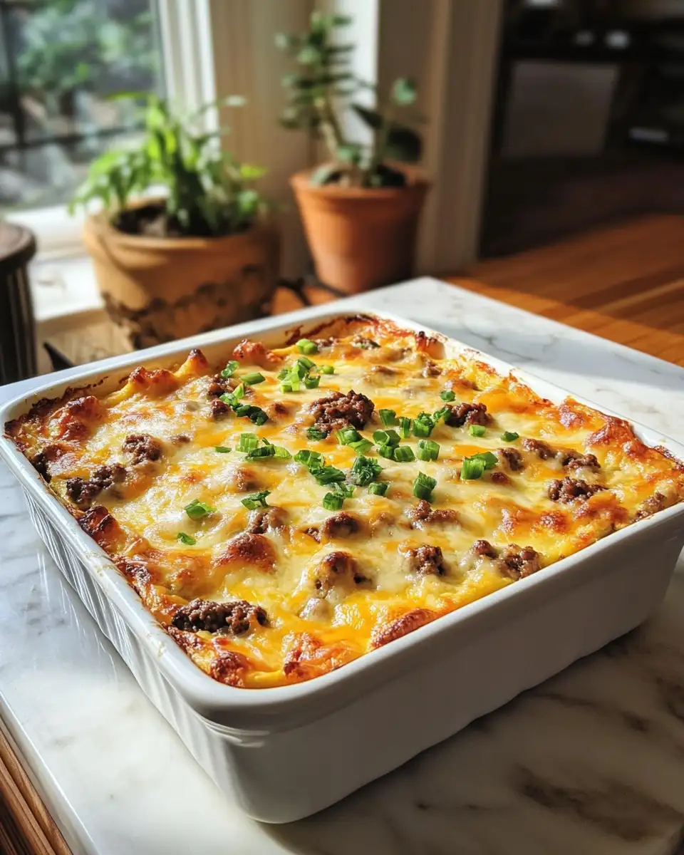 Ultimate Comfort Food: Cheeseburger Casserole Delight 6 Final dish - Ultimate Comfort Food: Cheeseburger Casserole Delight