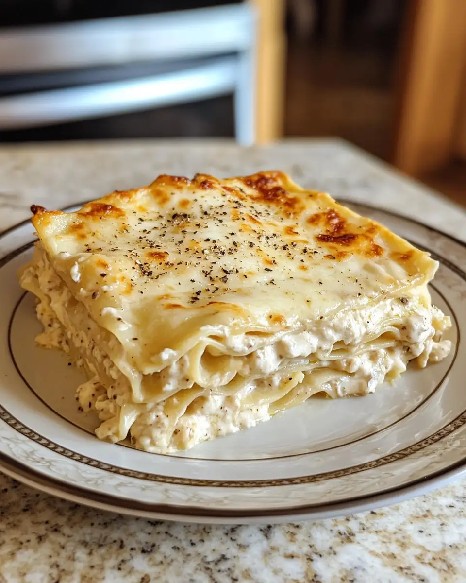 Layers of Love: Indulgent Chicken Alfredo Lasagna 6 Final dish - Layers of Love: Indulgent Chicken Alfredo Lasagna