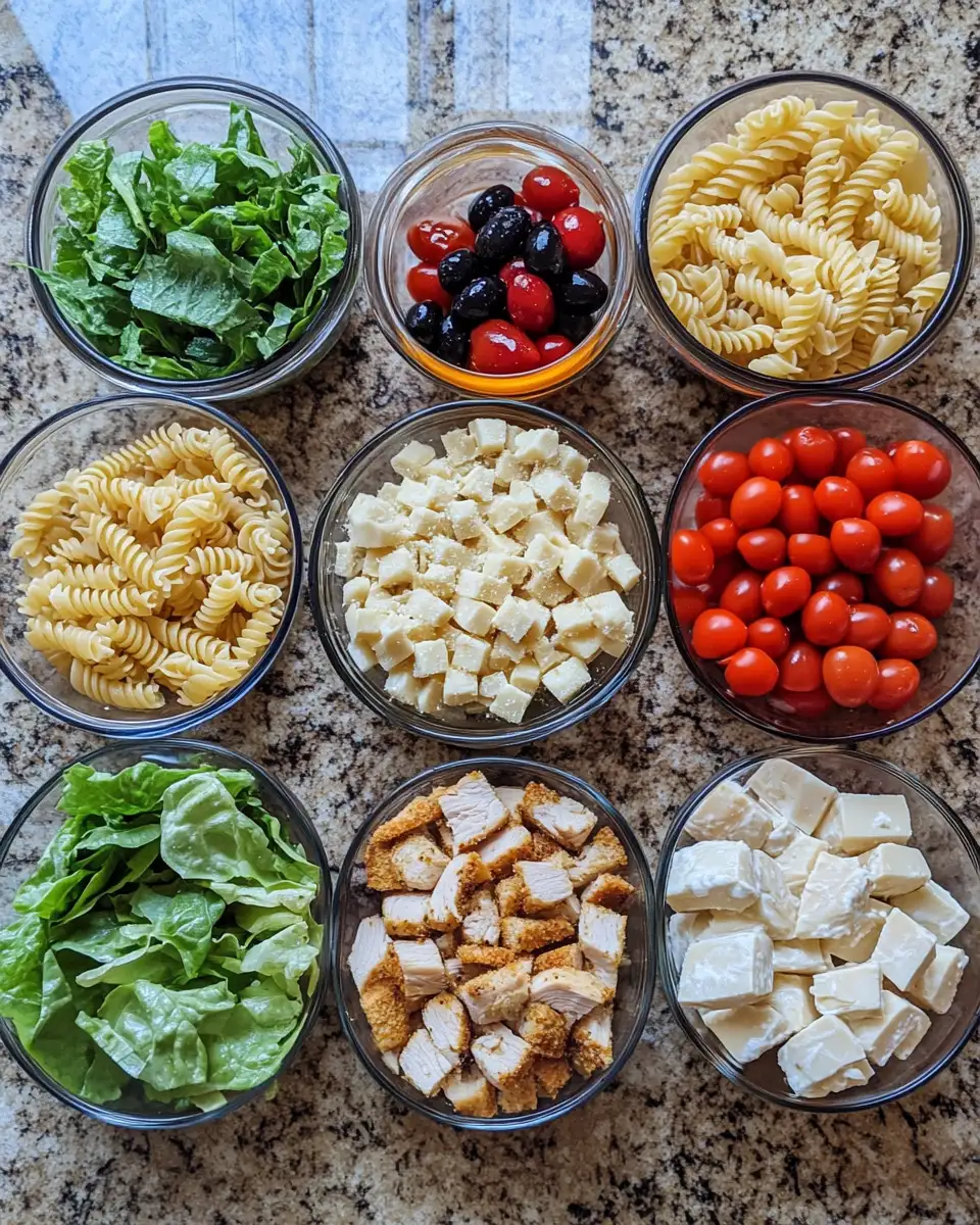 Ultimate Chicken Caesar Pasta Salad for Every Occasion 5 Ingredients for Ultimate Chicken Caesar Pasta Salad for Every Occasion