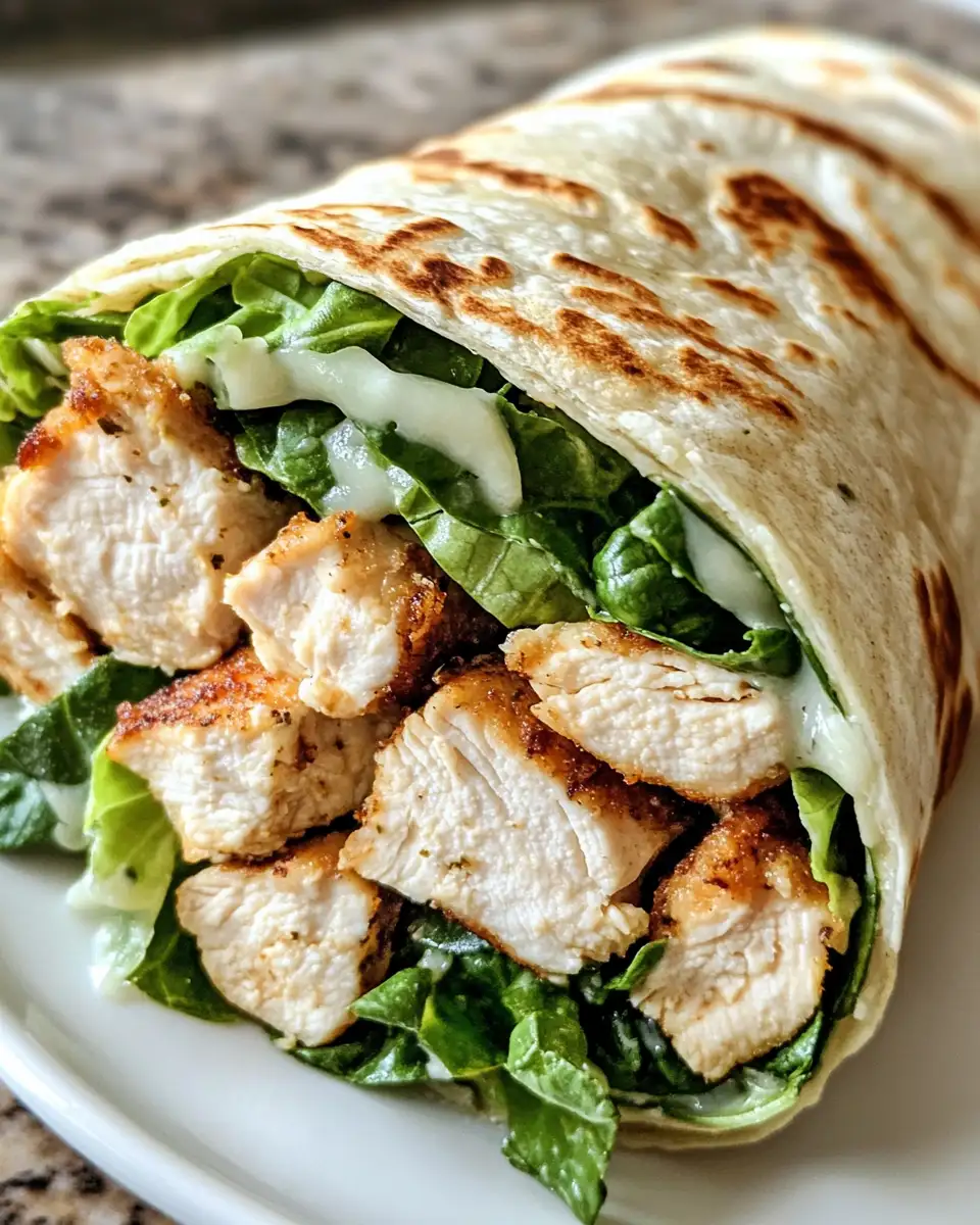 Final dish - Savor the Flavor: Perfect Chicken Caesar Wrap Recipe