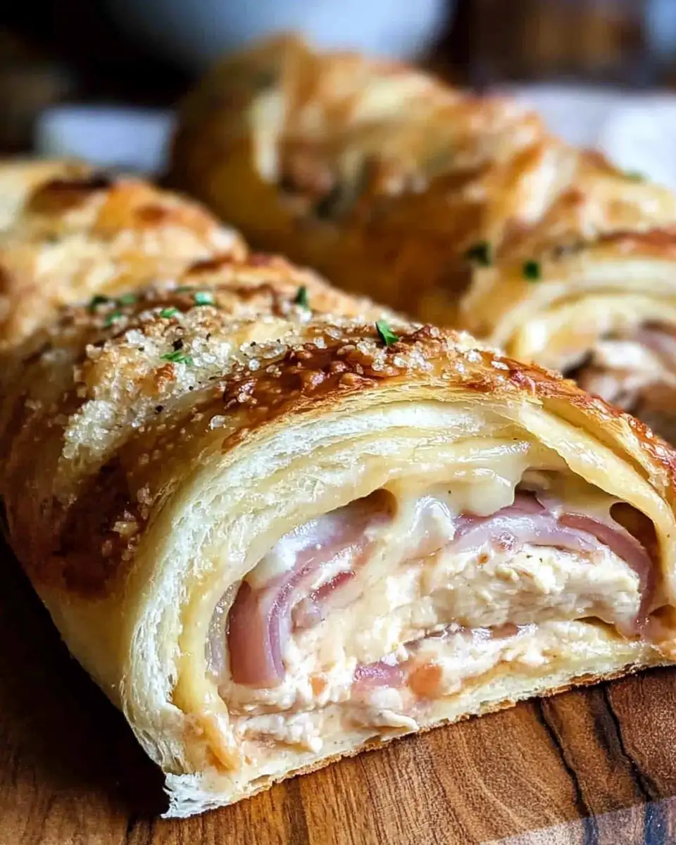 Unveil the Ultimate Fusion: Chicken Cordon Bleu Stromboli Delight - Featured Image