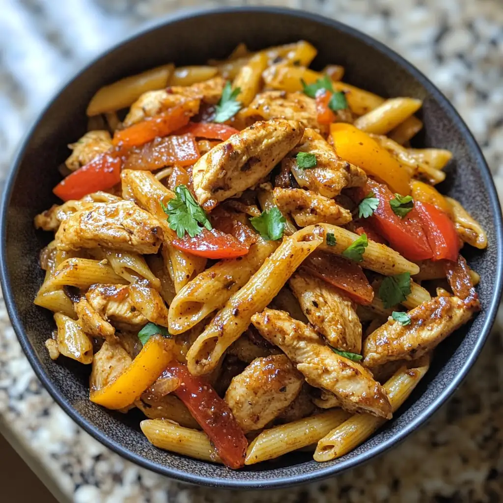 Sizzling Chicken Fajita Pasta: A Flavorful Fiesta in a Bowl - Featured Image