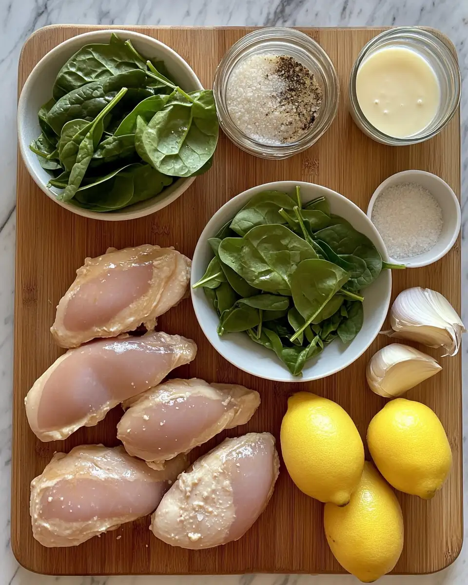 Ingredients for Savor the Elegance of Chicken Florentine: A Delightful Spin on a Classic Dish