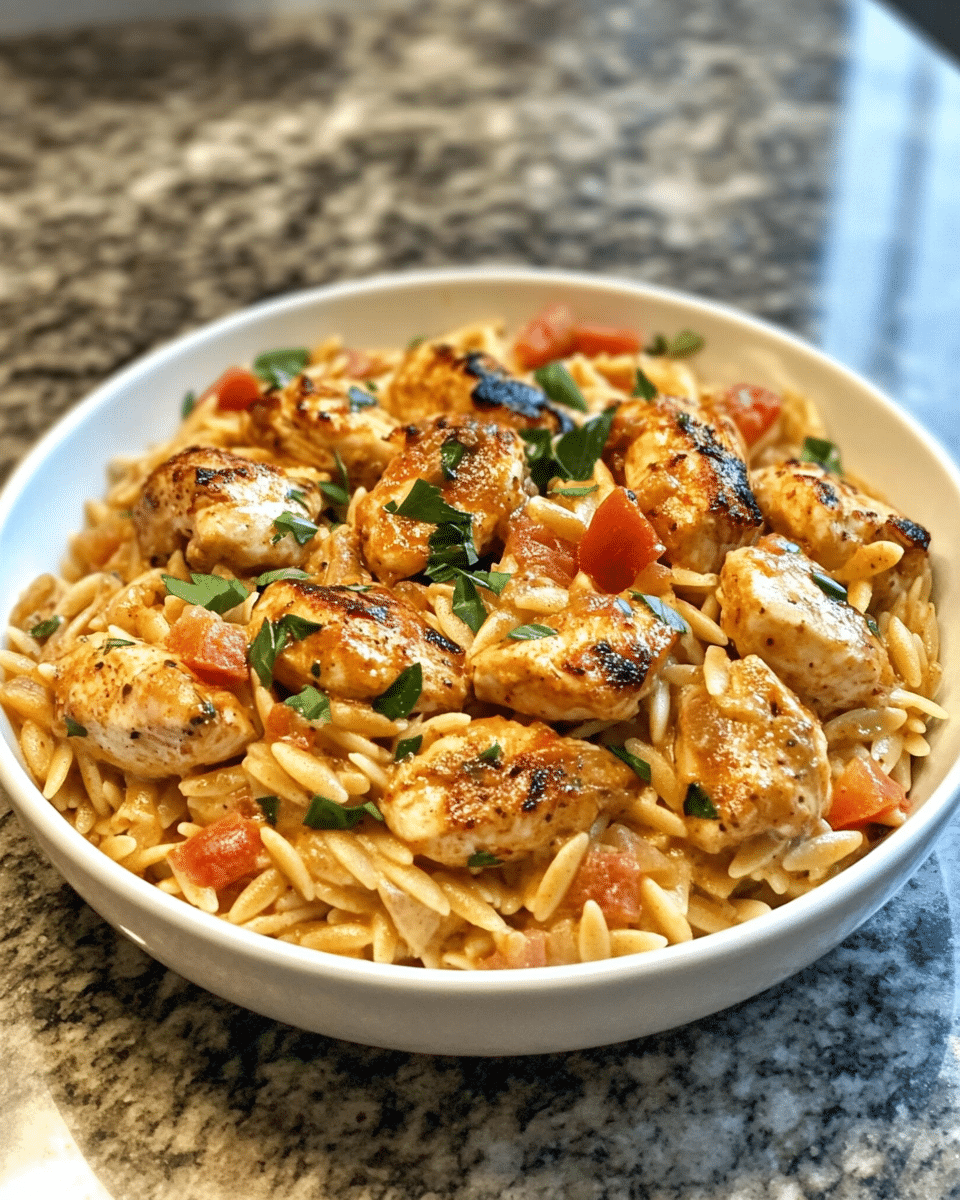 Whisk Away to Flavor Town with Creamy Cajun Chicken Orzo 7 Final dish - Whisk Away to Flavor Town with Creamy Cajun Chicken Orzo