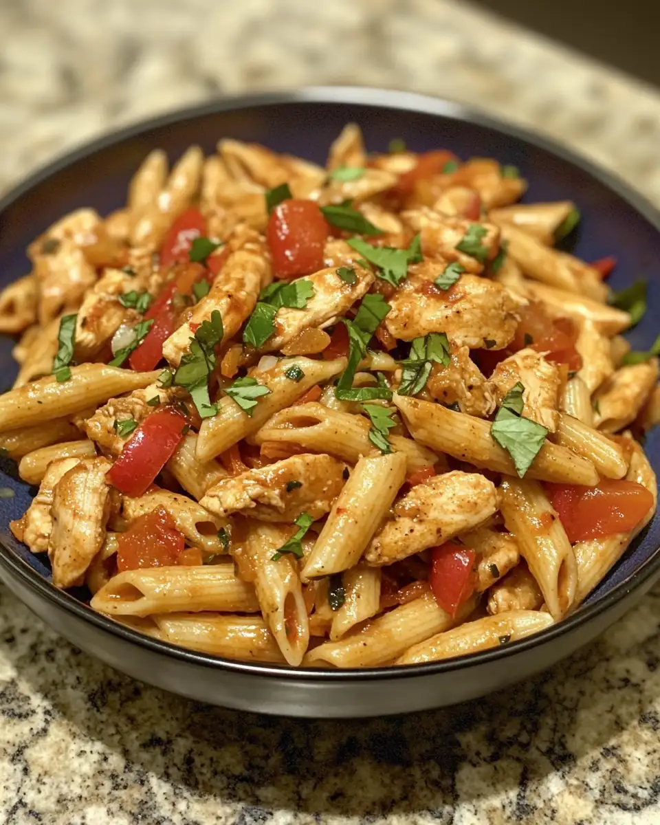 Savor the Fusion: Creamy Chicken Fajita Pasta Delight 6 Final dish - Savor the Fusion: Creamy Chicken Fajita Pasta Delight
