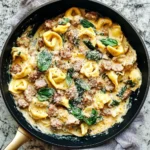 One-Pan Wonder: Creamy Sausage Tortellini Skillet Delight - Featured Image
