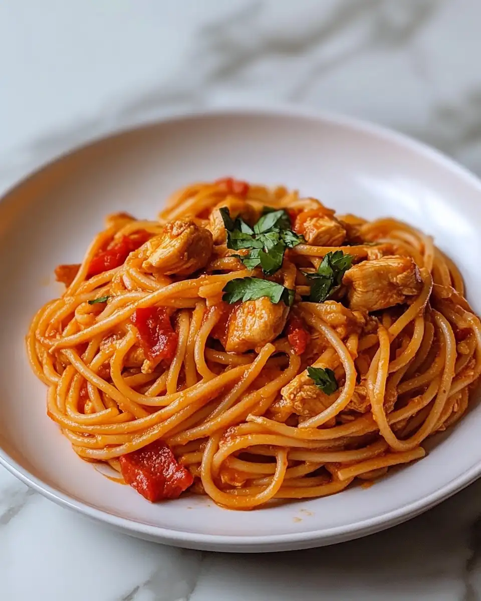 Final dish - Mouthwatering Crockpot Chicken Spaghetti: A Weeknight Dinner Game-Changer