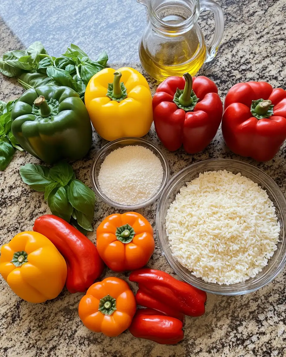 Ingredients for Quick and Delicious: Easy Stuffed Bell Peppers for Busy Weeknights