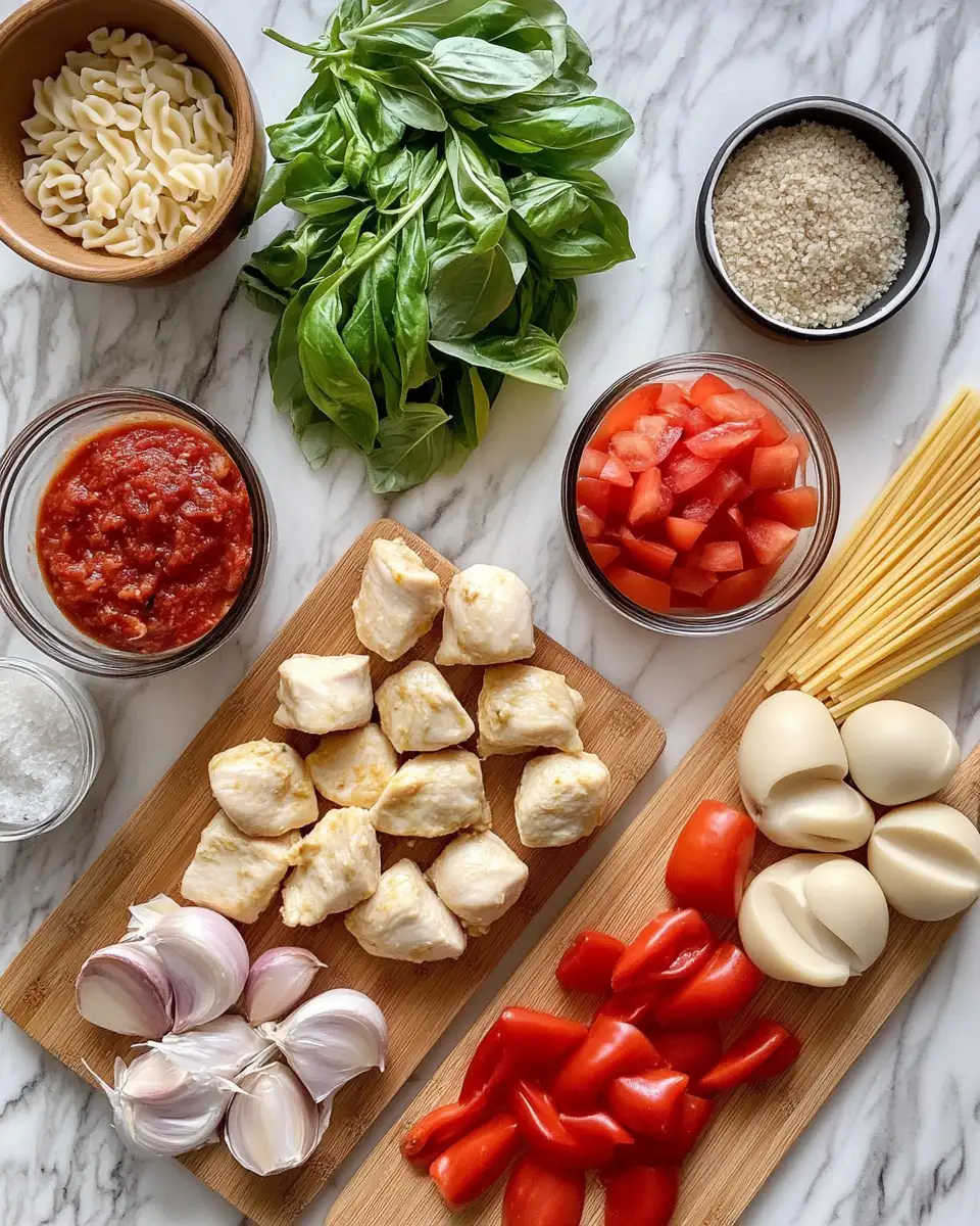 Ingredients for Savor the Flavor: Irresistible Garlic Butter Chicken Bites with Creamy Pasta