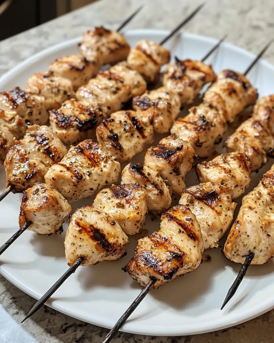 Sizzling Grilled Ranch Garlic Parmesan Chicken Skewers Delight 5 Final dish - Sizzling Grilled Ranch Garlic Parmesan Chicken Skewers Delight
