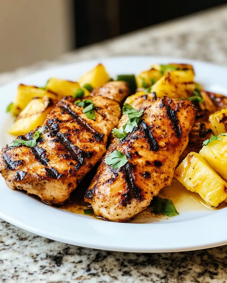 Savor the Tropics: Hawaiian Grilled Chicken and Pineapple Delight 7 Final dish - Savor the Tropics: Hawaiian Grilled Chicken and Pineapple Delight