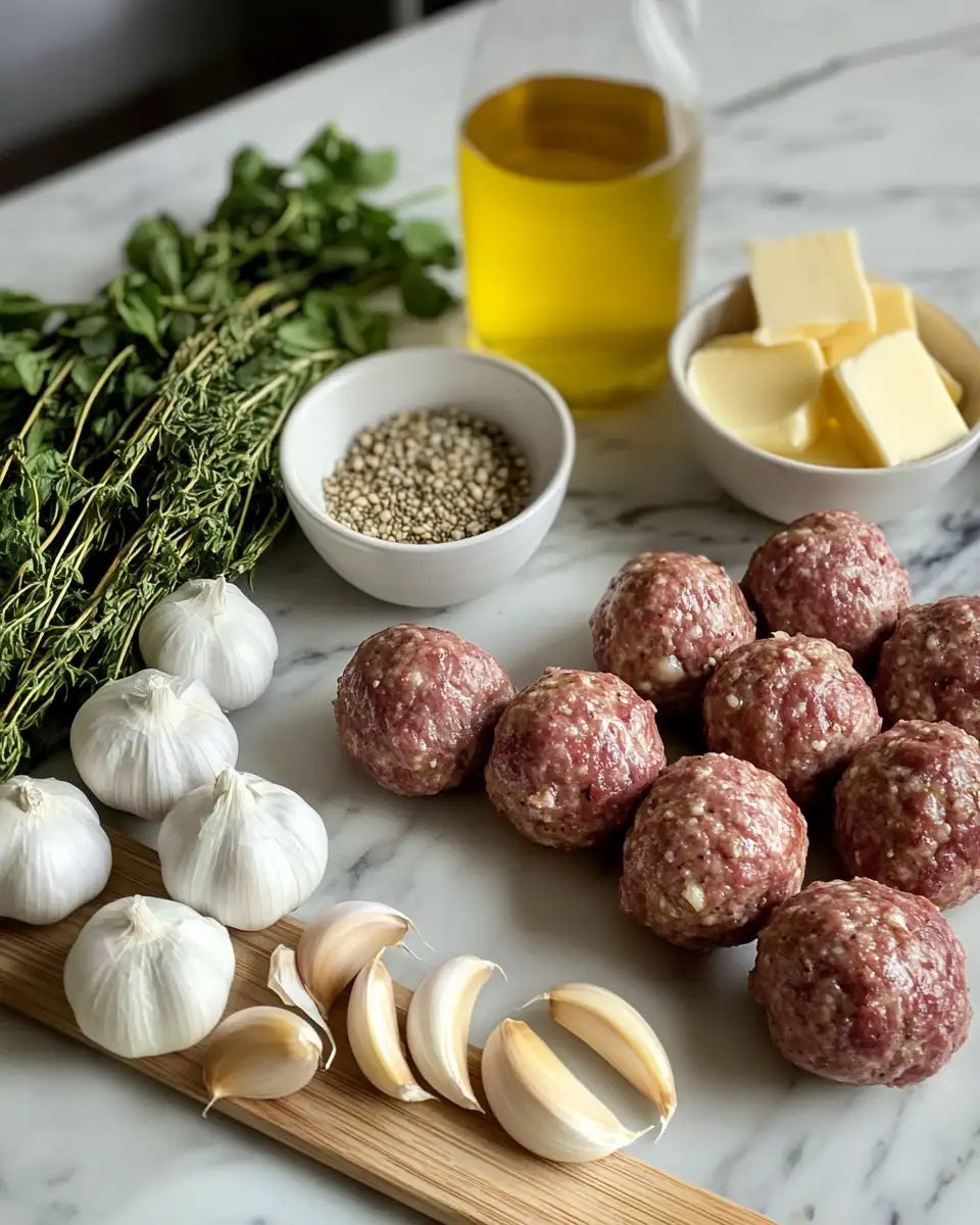 Savory Keto Garlic Butter Meatballs That Melt in Your Mouth 4 Ingredients for Savory Keto Garlic Butter Meatballs That Melt in Your Mouth