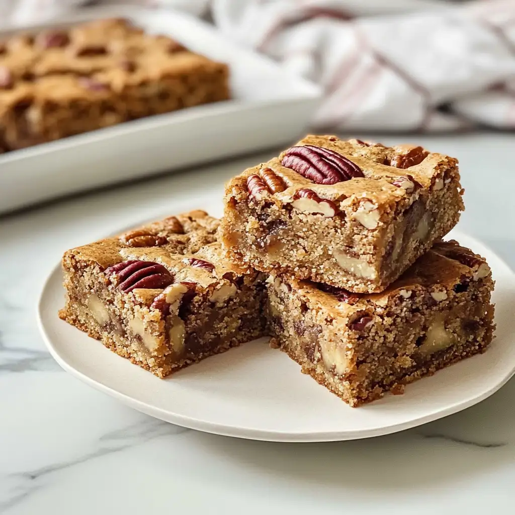 Irresistibly Sweet and Nutty: Maple Pecan Blondies Delight - Featured Image