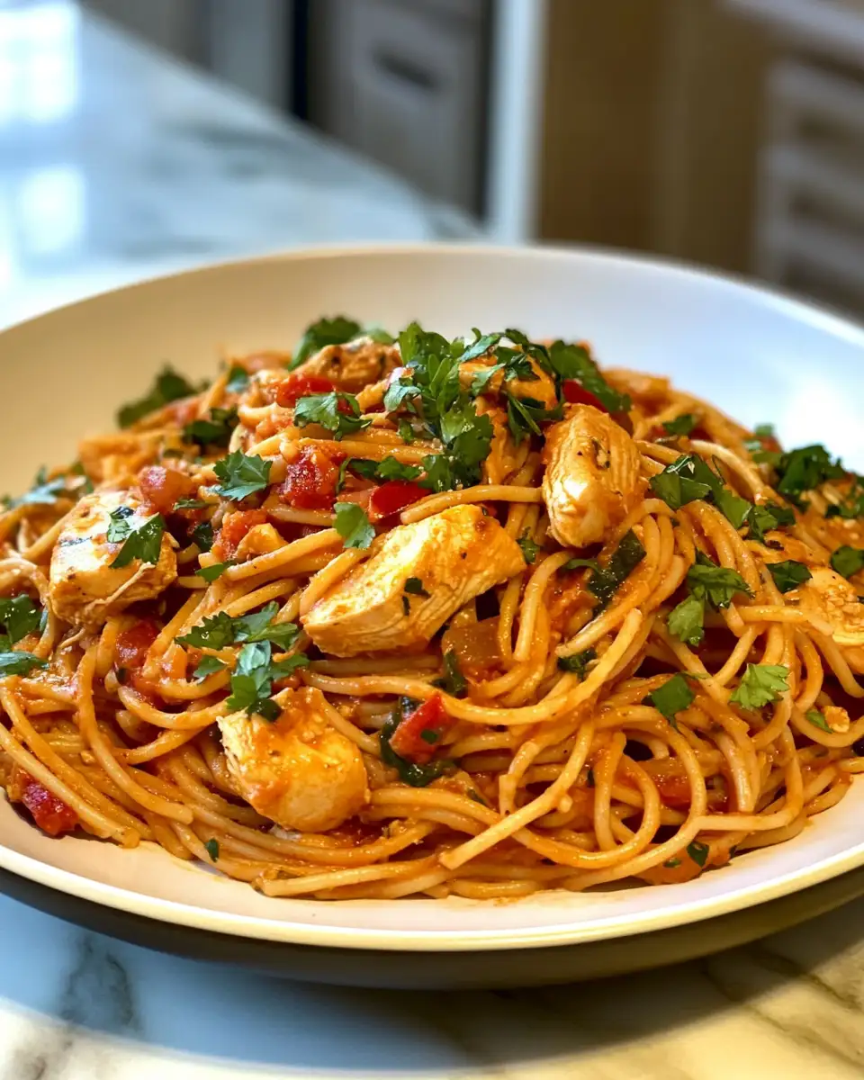 Spice Up Your Dinner with Irresistible Mexican Chicken Spaghetti 6 Final dish - Spice Up Your Dinner with Irresistible Mexican Chicken Spaghetti