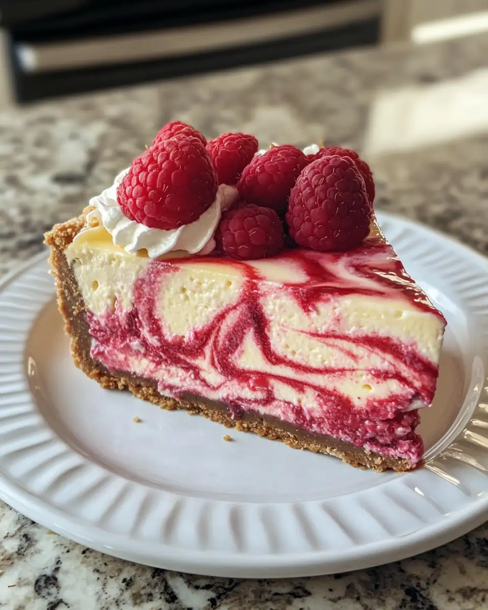 Indulge in Bliss with Our Irresistible Raspberry Swirl Cheesecake 6 Final dish - Indulge in Bliss with Our Irresistible Raspberry Swirl Cheesecake
