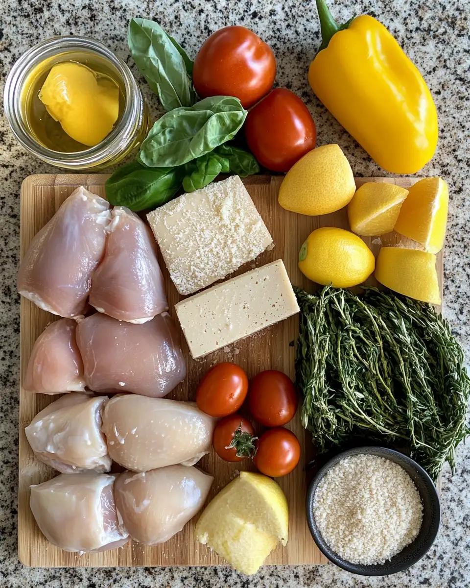 Ingredients for Savor the Flavor: Blackstone Garlic Parmesan Chicken Delight