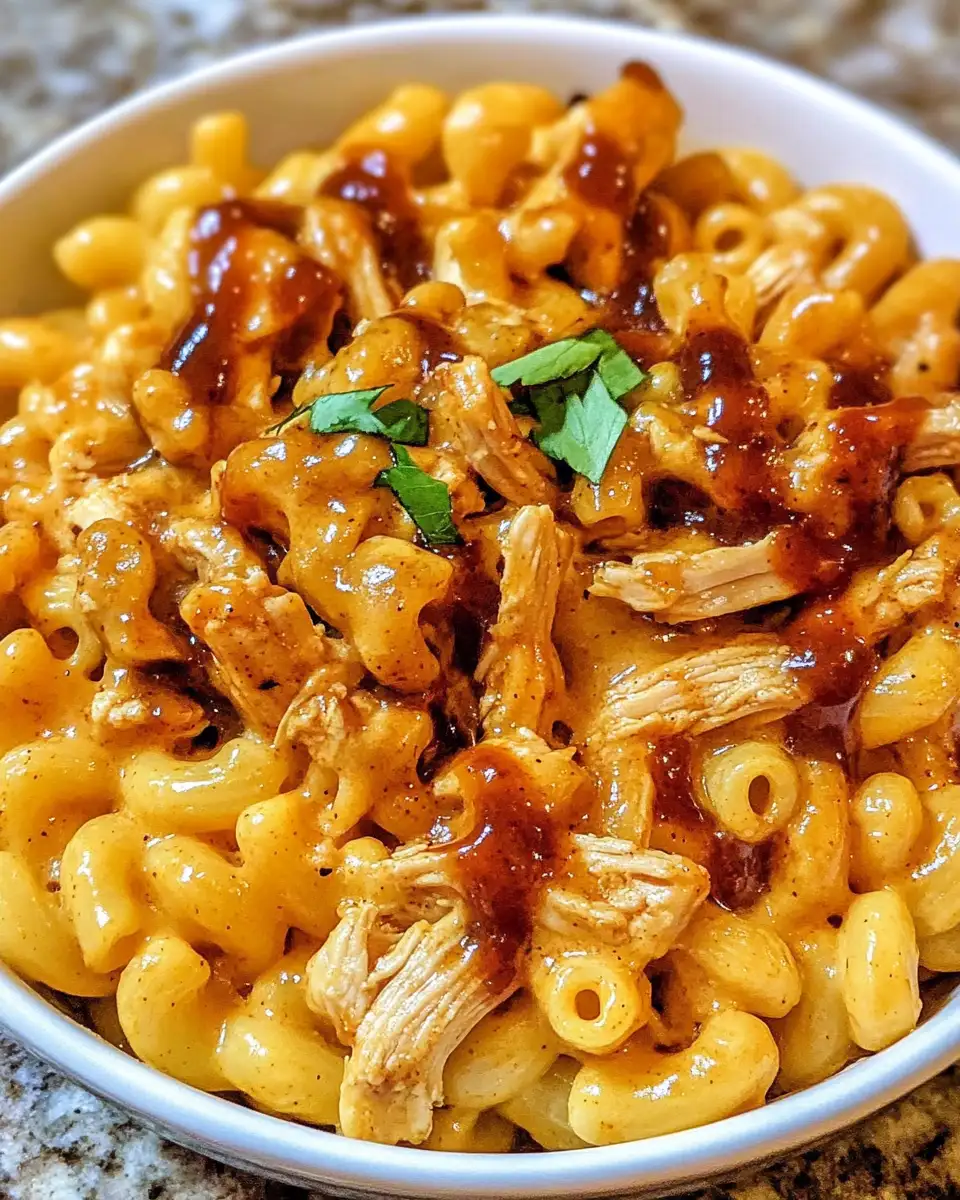 Ultimate Comfort: Shredded BBQ Chicken Mac and Cheese Delight - Featured Image