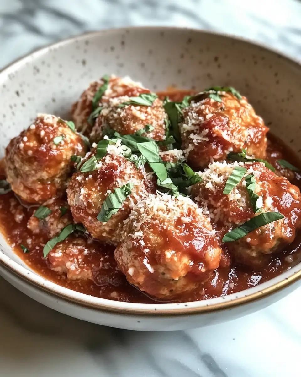 Slow Cooker Chicken Parm Meatballs: Your Next Comfort Food Obsession 6 Final dish - Slow Cooker Chicken Parm Meatballs: Your Next Comfort Food Obsession