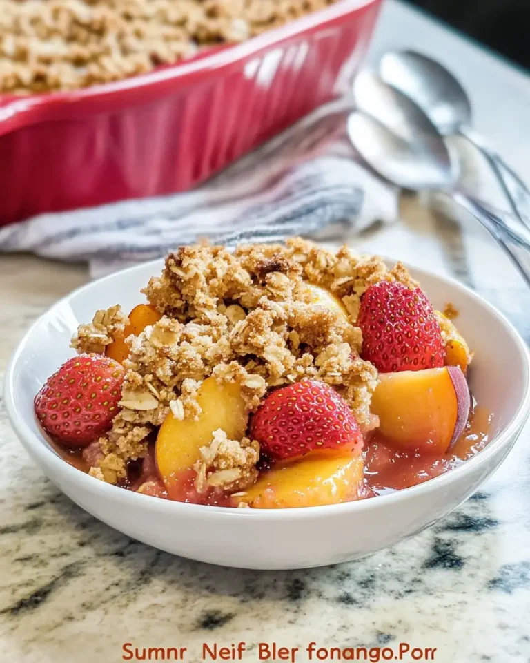 Summer Bliss in Every Bite Strawberry Peach Crisp Delight - Featured Image