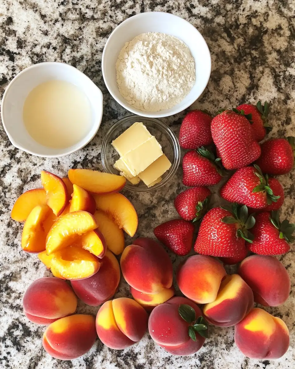 Summer Bliss in Every Bite Strawberry Peach Crisp Delight 5 Ingredients for Summer Bliss in Every Bite Strawberry Peach Crisp Delight