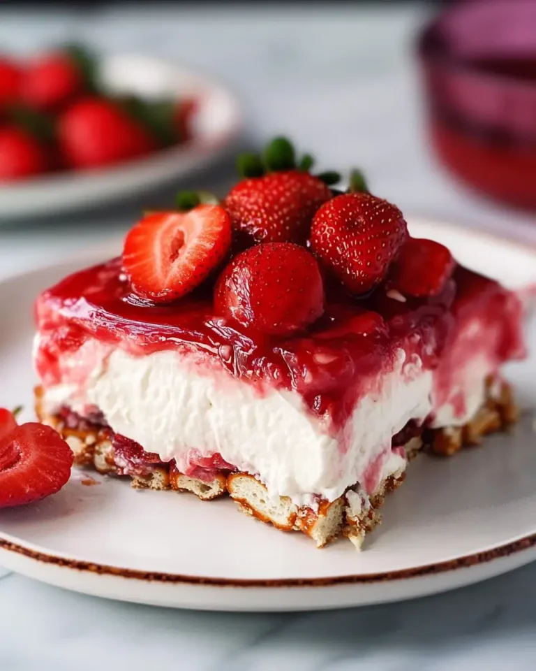 Sweet and Salty Bliss: Dive Into the Irresistible World of Strawberry Pretzel Salad - Featured Image
