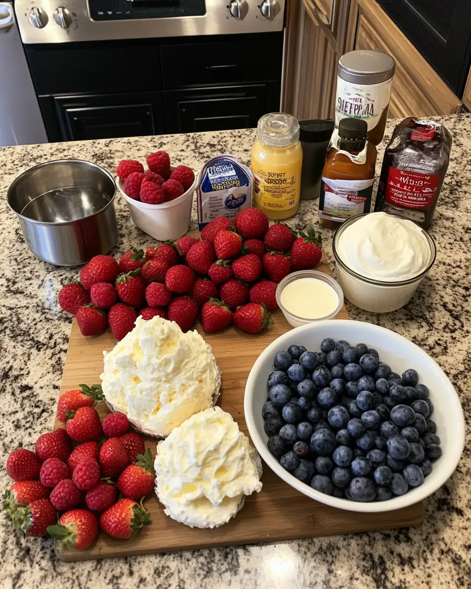 Berry Bliss: Dive Into a Delicious Summer Berry Poke Cake 5 Ingredients for Berry Bliss: Dive Into a Delicious Summer Berry Poke Cake