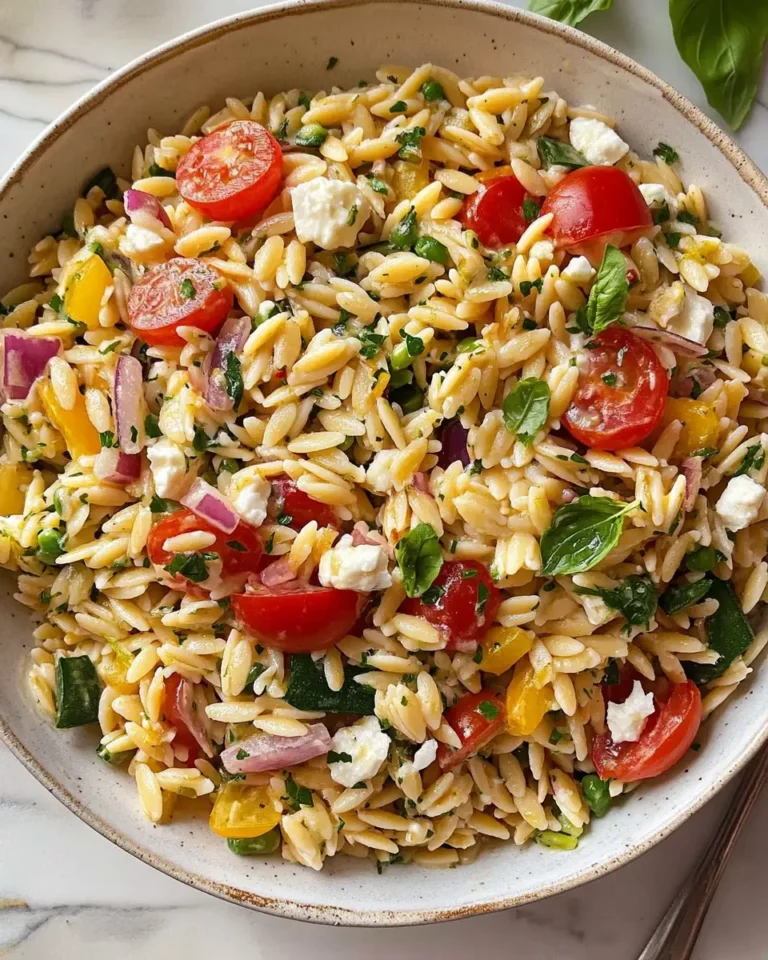 Zesty Summer Orzo Pasta Salad Delight - Featured Image