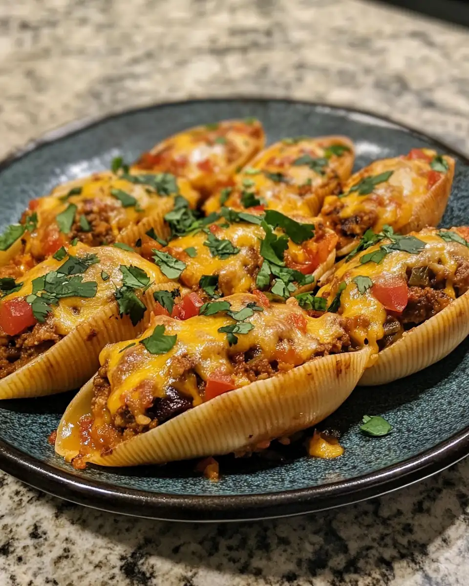Final dish - Taco Stuffed Shells: A Fusion Fiesta in Every Bite