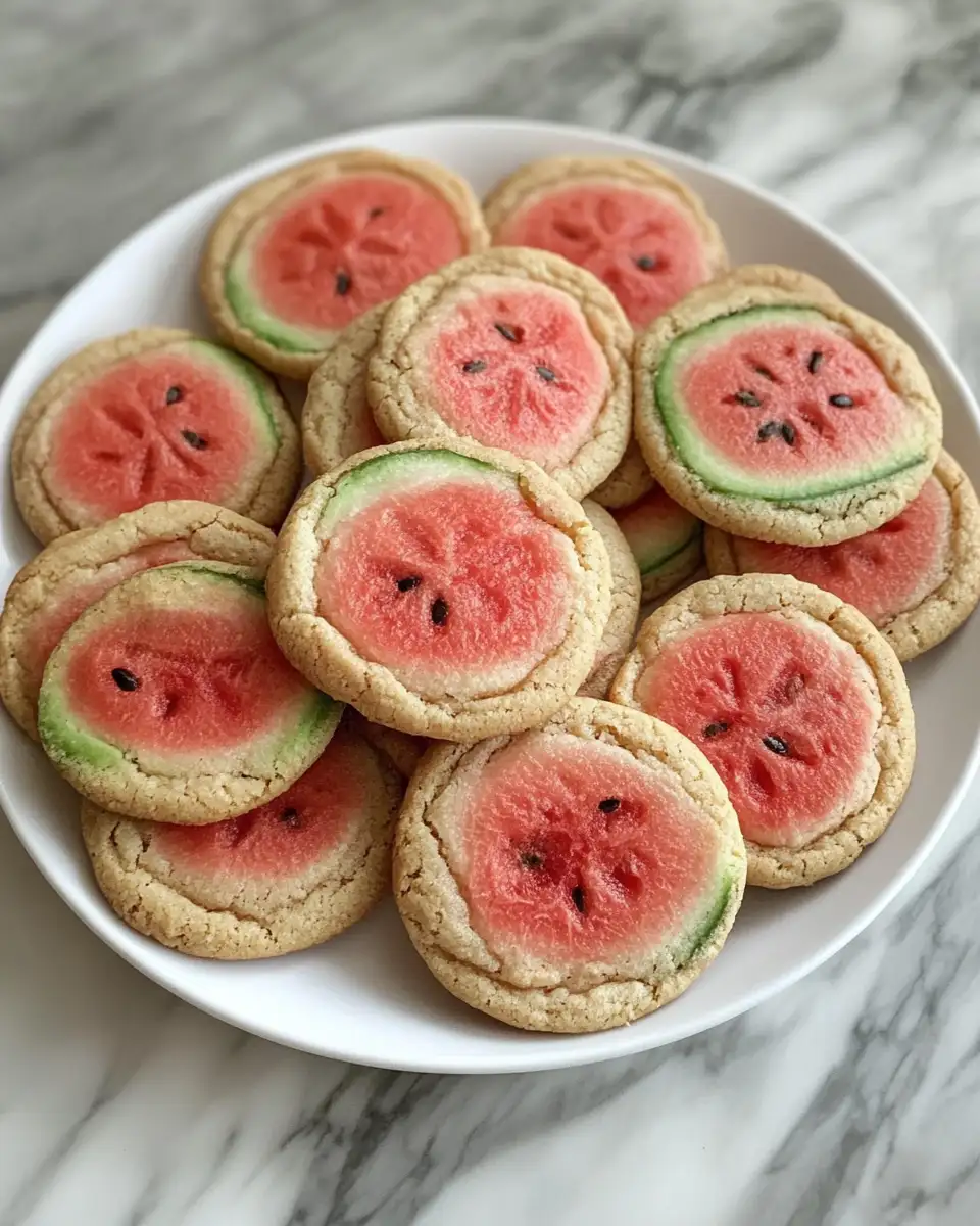 Sweet Summer Delight: Watermelon Cookies That Refresh and Indulge 7 Final dish - Sweet Summer Delight: Watermelon Cookies That Refresh and Indulge