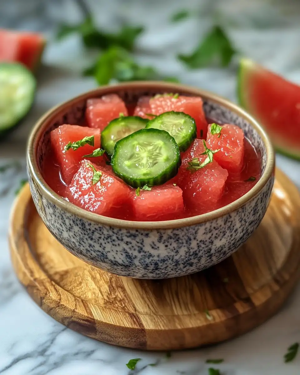 Refreshing Summer Bliss with Watermelon Cucumber Juice 7 Final dish - Refreshing Summer Bliss with Watermelon Cucumber Juice