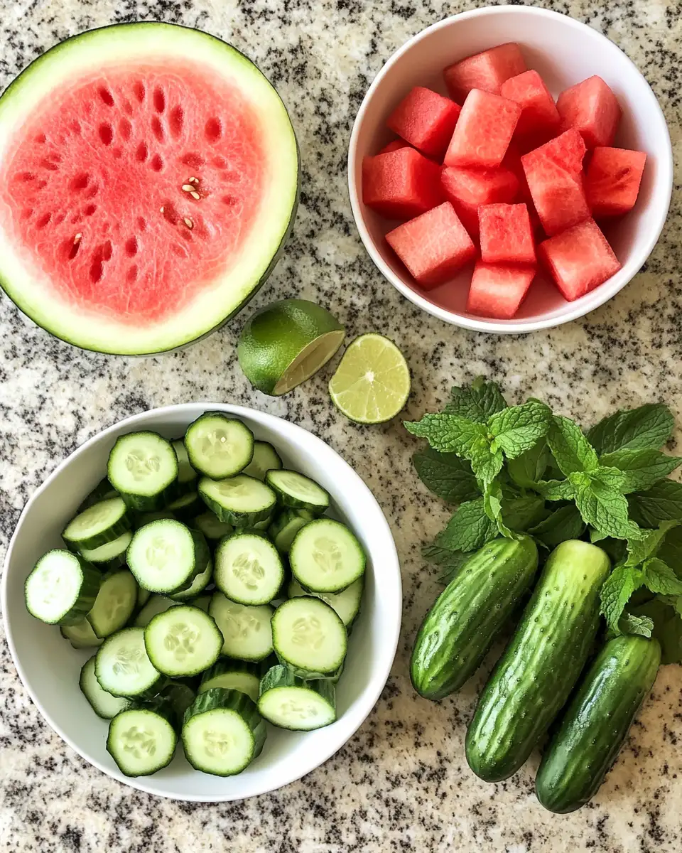 Refreshing Summer Bliss with Watermelon Cucumber Juice 5 Ingredients for Refreshing Summer Bliss with Watermelon Cucumber Juice