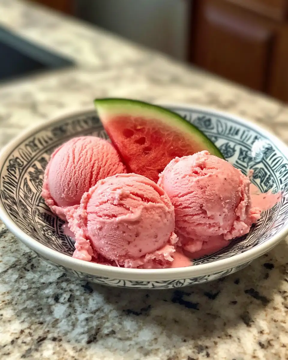 Chill Out with Homemade Watermelon Ice Cream Bliss 7 Final dish - Chill Out with Homemade Watermelon Ice Cream Bliss