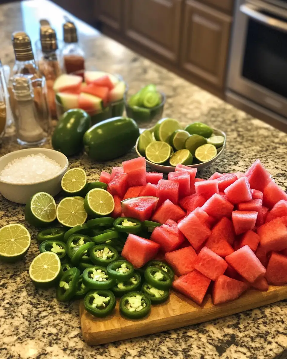 Sip into Summer Bliss with a Watermelon Jalapeño Margarita 5 Ingredients for Sip into Summer Bliss with a Watermelon Jalapeño Margarita