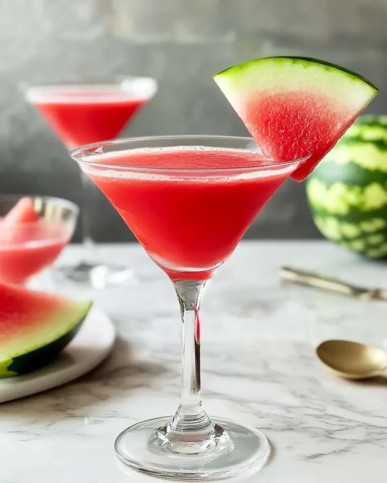 Sip into Summer Bliss with a Refreshing Watermelon Martini - Featured Image