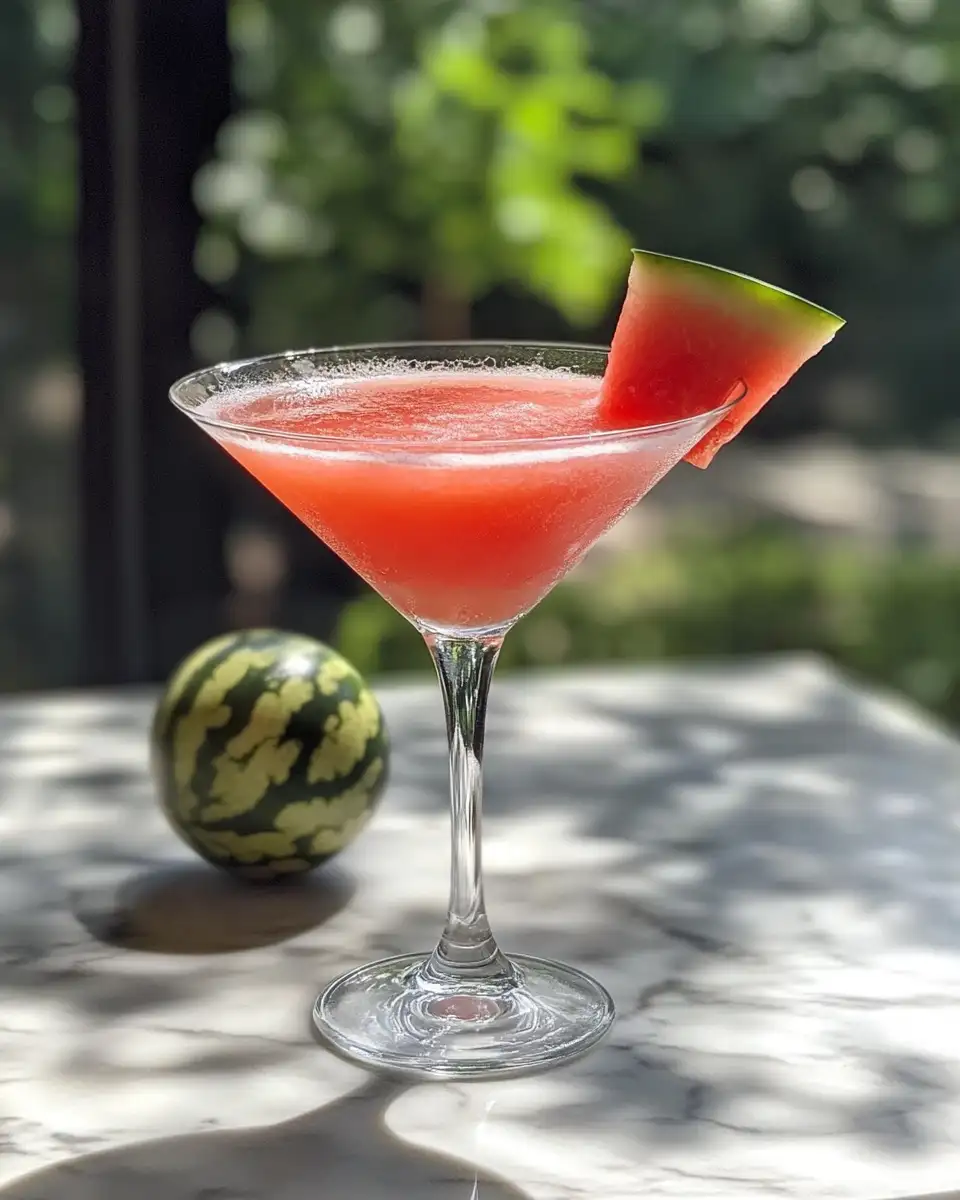 Final dish - Sip into Summer Bliss with a Refreshing Watermelon Martini