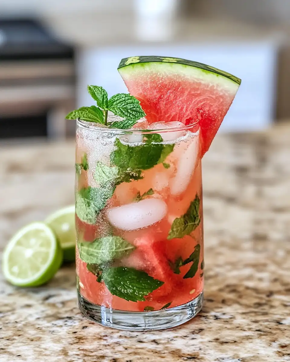 Final dish - Refreshing Twist: Dive into the Ultimate Watermelon Mojito Experience