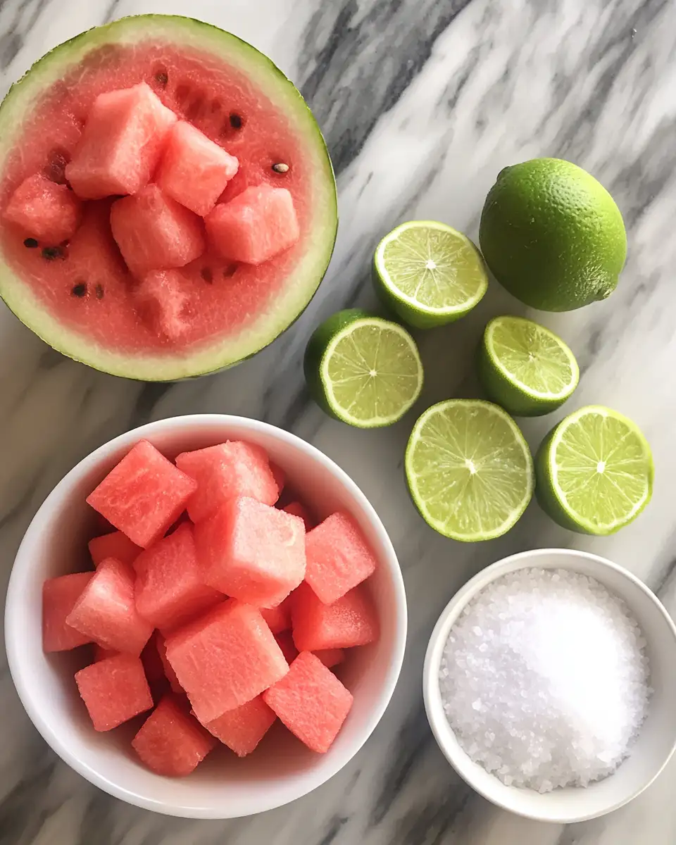 Ingredients for Chill Out with Refreshing Watermelon Sorbet Bliss