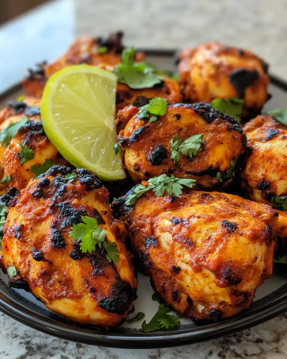 Final dish - Crispy Chicken Tandoori in the Airfryer: A Flavorful Twist on a Classic Dish