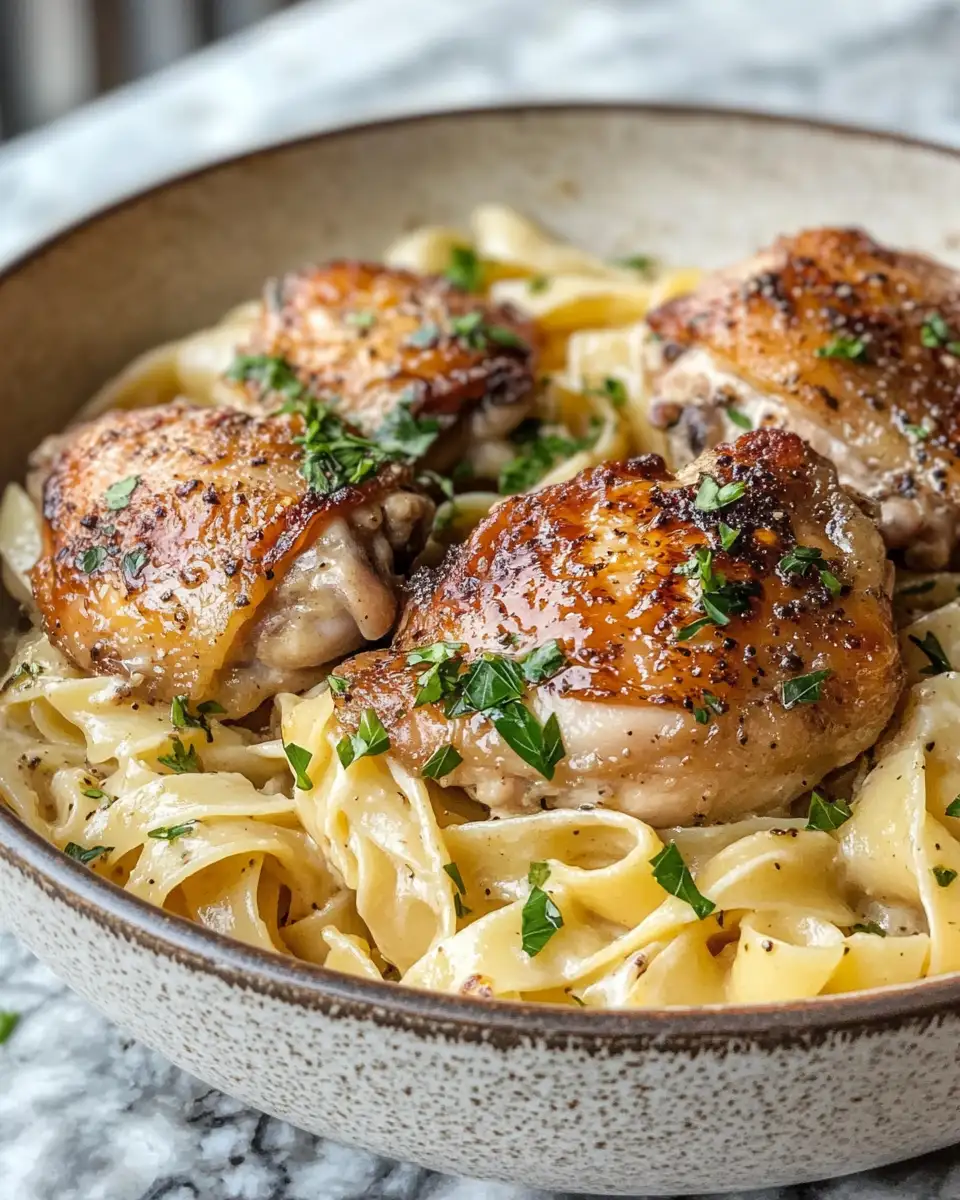 One-Pot Wonder: Savory Chicken Thighs & Pasta Delight - Featured Image