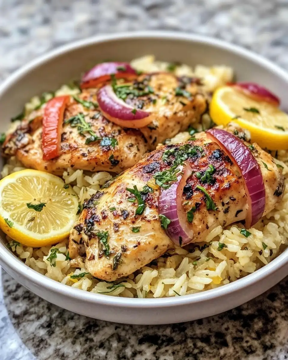 Savor the Flavors: One-Pot Greek Chicken and Lemon Rice Delight - Featured Image