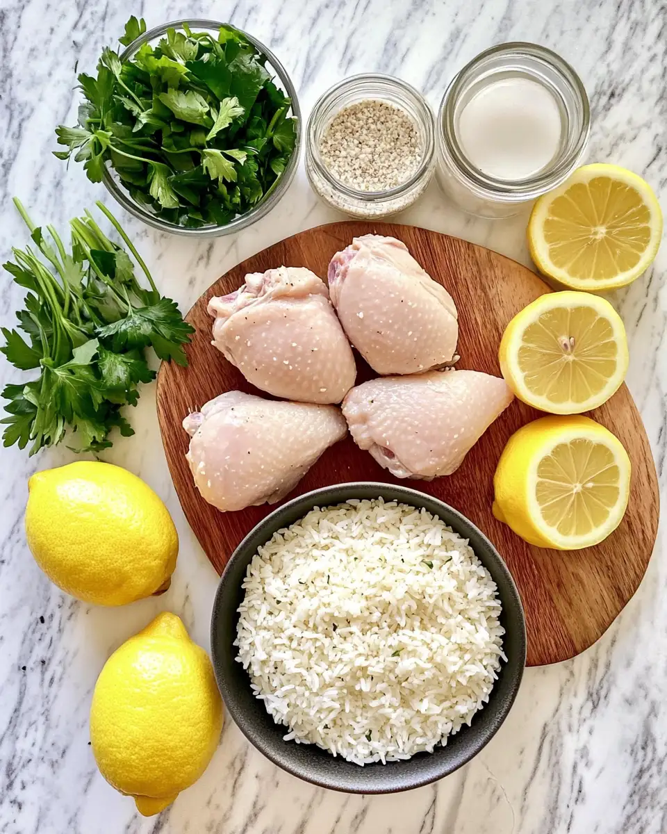 Ingredients for Savor the Flavors: One-Pot Greek Chicken and Lemon Rice Delight